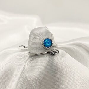 Blue Stone Arrow Ring